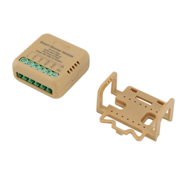 Module de Variateur WiFi Intelligent 2 Voies Contrôle Sans Fil par Application Télécommande Contrôle Vocal Minuterie Module de Relais pour Tuya AC 90 à 250V
