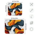 thumbnail image 4 of Yayeee Dish Drying Mat for Kitchen Counter 18"x24" Microfiber Absorbent Pad, Abstract Wavy, 4 of 7