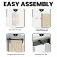 thumbnail image 6 of Easy4Home 96"H Large Format Sliding Barn Door, Solid Spruce Wood, Assembly Required, 6 of 9