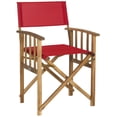 thumbnail image 5 of Safavieh Laguna Outdoor Patio Director Chair, Set of 2 - Natural/Red, 5 of 8