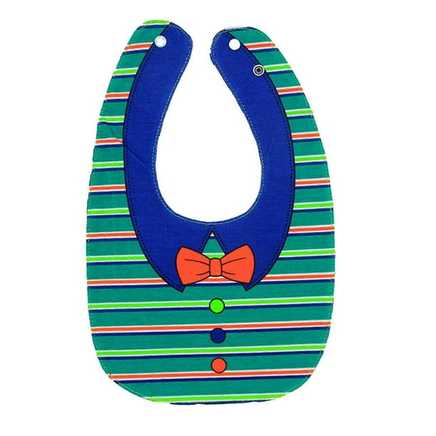 Toddler Bibs Double Sided Waterproof Soft Cotton Cute Cartoon Pattern Washable Bibs for Infant Boys Girls 14