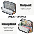 thumbnail image 5 of Standing Pencil Case with Base Large Capacity Stationery Pouch Pen Bag with Zipper for Women Men Birdhouse and Colorful Birds, 5 of 7