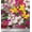 Fuschia Pink, variant on Soimoi Blue Cotton Duck Fabric Leaves & Lily Floral Print Fabric by the Yard 42 Inch Wide