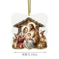 thumbnail image 3 of dajkiuy Acrylic Nativity Scene Ornaments, 3.15" Christmas Tree Nativity Scene Hanging Ornaments, The Birth of Jesus Decor, Religious Gifts for Christian & Family, 3 of 5