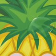 thumbnail image 4 of Coolnut Shower Curtain and Rug Set, Cartoon Happy Pineapple Polyester Waterproof Bath Curtain and Mat for Bathroom with Hooks, 72" x 72", 4 of 6