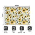 thumbnail image 5 of White Green Leaf Flower Sunflower Pattern Door Rugs,Washable Non Slip Door Mats Indoor,Decorative Door Mats,Entry Mat Indoor for Entrance,Bedroom,Kitchen,Bathroom,16"x24", 5 of 6