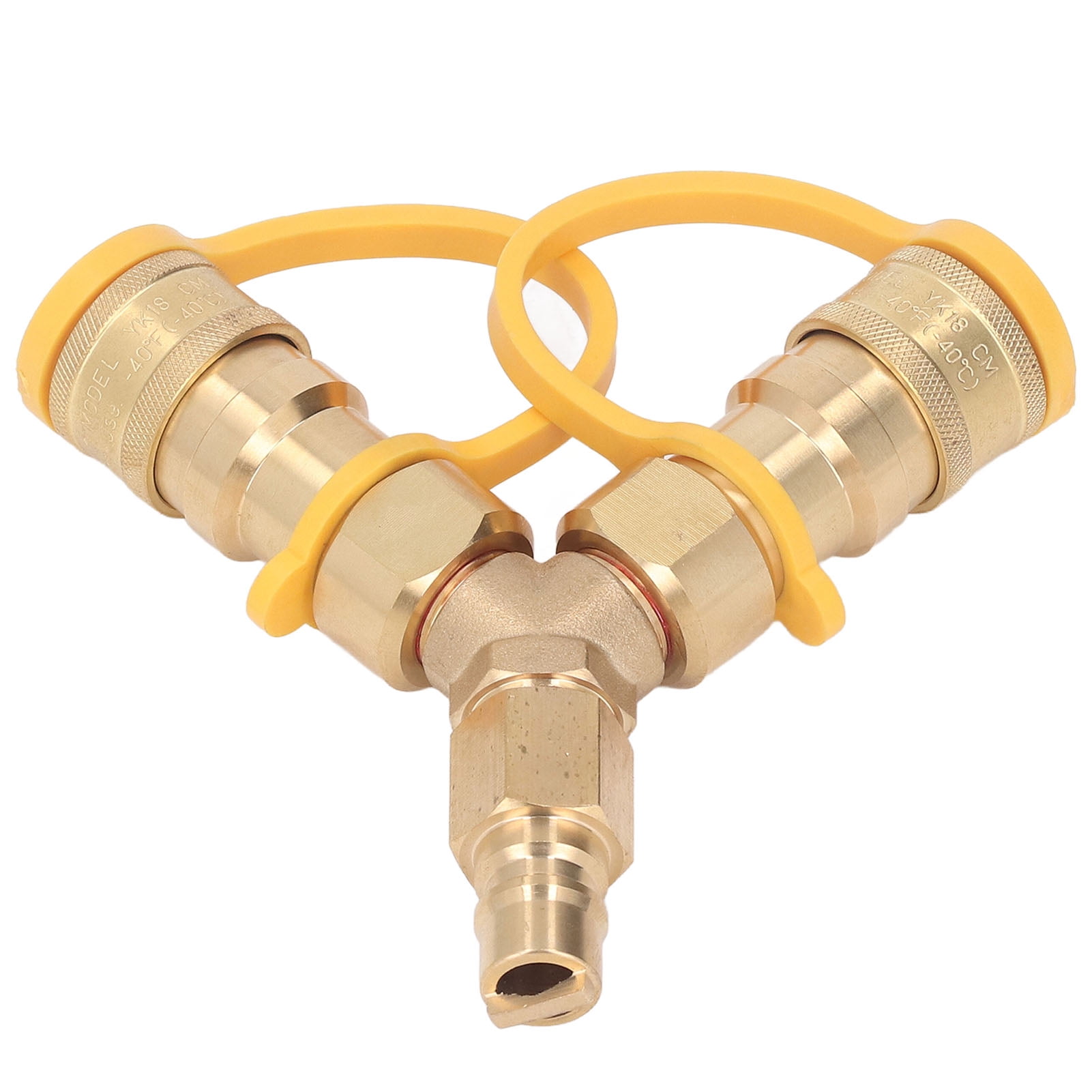 Grill Y Connector, Wear Resistance Gas Y Splitter 1/2 Inch  For Fire Pits For Pizza Ovens