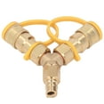 thumbnail image 3 of Ecomeon Two Way Gas Splitter,Y Splitter Natural Gas Quick Connect Adapter for Grills Generators Patio Heaters Pizza Ovens Patio Fire Pits 3/8 Inch,Grill Connector, 3 of 8