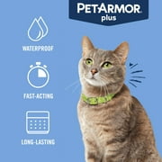 PETARMOR Plus for Cats Over 1.5 lbs, Flea & Tick Prevention for Cats, 6-Month Supply