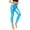 Sky Blue, variant on LIIPEE Women Leggings Casual Slim Fit Solid Color Ankle Length Leggings Versatile Shiny Leather Metallic Finish Pants Lightweight Comfortable Soft Breathable Leggings,Black,L