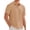 Light Brown, variant on RICHCOIN Mens Casual Polo Shirt Summer Short Sleeve Vacation Button Beach Knit Stretchy Golf Shirts