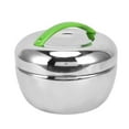 thumbnail image 2 of Boîte à Lunch Bento, Boîte à Lunch Isolée en Acier Inoxydable Anti-Déversement Argent Garde les Aliments au Chaud avec Couvercle à Compartiment pour l'École, 2 of 8