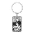 thumbnail image 2 of Stainless Steel Tarot Card Key Chain Major Arcana Pagan Key Chain Amulet Spiritual Jewelry Accessories Gift Sun Keyring, 2 of 3