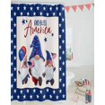 thumbnail image 3 of Happy 4 th of July Gnomes Shower Curtain, Memorial Day American Flag Shower Curtain Set with Hooks, Summer Waterproof Fabric Shower Curtains for Bathroom Decor, 36x72 Inch Bath Curtain, 3 of 6