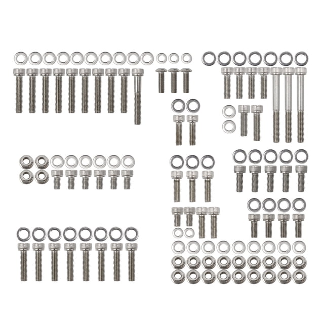 Speravity 137 piezas/juego de tornillos, tuercas, arandelas, pernos de acero inoxidable, reparación, actualización, repuestos modificados, Accesorios para motos
