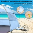 thumbnail image 5 of Twfbrm Beach Tent for 3/4 Person - Easy Setup Sun Shade Shelter, Portable Beach Shade Sun Canopy with UPF 50+ UV Protection, Removable Windows Family Size, 5 of 6
