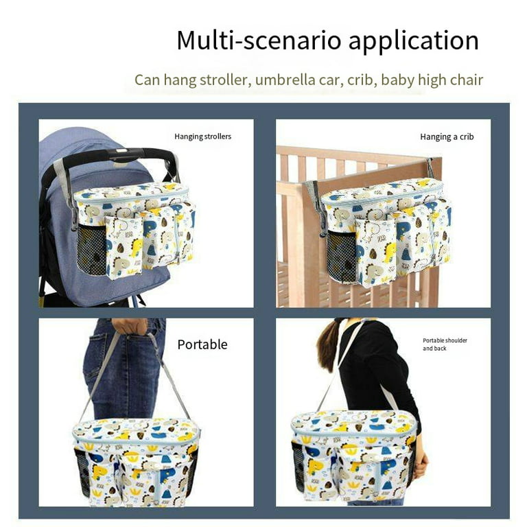 Diaper Bag for Girls and Boys - Large Capacity Baby Bag Plus Changing Pad,  Stroller Straps and 10 Pockets - Best Baby Shower Gift by 7Senses :  : Fashion