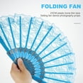 thumbnail image 4 of 4Pcs Danse Pliant Fans Élégants Ventilateurs de Dentelle à Main Fans de Spectacle de Scène, 4 of 7