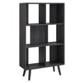 thumbnail image 2 of Modway Transmit 5-Shelf Wood Bookcase with Splayed Dowel Legs in Charcoal, 2 of 9