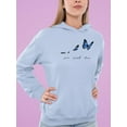 thumbnail image 2 of Give Yourself Time Butterfly  Hoodie Women -Image by Shutterstock, Female x-Large, 2 of 4