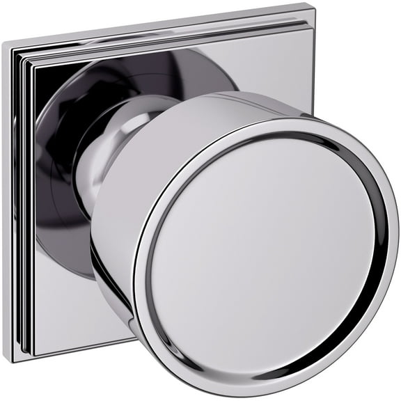 Baldwin K008.Idm K008 Hollywood Hills Non-Turning One-Sided Dummy Door Knob - Chrome