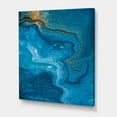 thumbnail image 3 of Designart ' Abstract Blue Marble Composition II ' Modern Canvas Wall Art Print, 3 of 4
