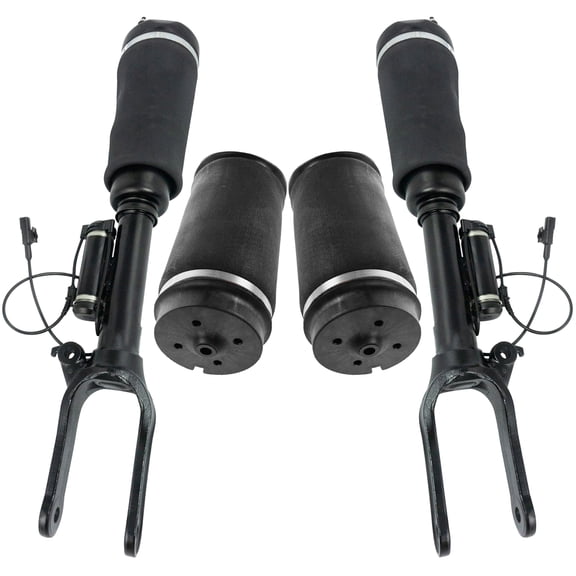 TRQ 4pc Air Suspension Kit Front & Rear Air Spring Shock Assemblies for R-Class PAA72597