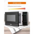 thumbnail image 3 of COMMERCIAL CHEF Microondas de 1.3 pies cúbicos con 10 niveles de potencia, microondas con cerradura de puerta con botón, microondas de encimera de 1000 W con temporizador y controles digitales, negro, 3 of 5