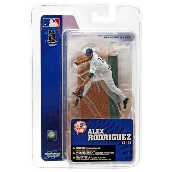 McFarlane MLB Sports Picks 3 Inch Mini Series 3 Alex Rodriguez Mini Figure (White Jersey)