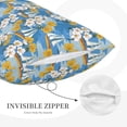 thumbnail image 5 of Daiia Flower and Sail Boat Bedding Waterproof Pillow Protector Zippered Queen – Bed Bug Proof Pillow Encasement-20"x30", 5 of 9