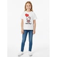 thumbnail image 3 of Sanrio, Girls' Short Sleeve T-Shirt, Goth Hello Kitty, Sizes 4-16, 3 of 8