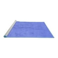 thumbnail image 2 of Ahgly Company Machine Washable Indoor Rectangle Oriental Blue Industrial Area Rugs, 3' x 5', 2 of 4