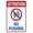 Warning Sign 4, variant on No Pets Except Service Dogs Sign - 8"x12" Premium Aluminum Yard Sign, Sun-Proof Rust-Free, Home Outdoor Pet Restriction Signage