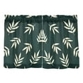 thumbnail image 7 of Yayeee Kitchen Curtains Tier Pair Light Filtering 27"x36" Rod Pocket Short Cafe Window Panel, Beige Leaves, 7 of 7