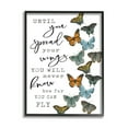 thumbnail image 2 of Stupell Industries Spread Your Wings Encouraging Butterflies Motivational Quote Graphic Art White Framed Art Print Wall Art, Design by Cindy Jacobs, 2 of 5