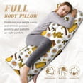 thumbnail image 3 of KLL Ultra Soft Microfiber Body Pillow Cover/Pillowcases 20"x54" with Hidden Zipper Closure-Cute Bee, 3 of 5