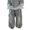 Blue, variant on Coerni Boys Cargo Jeans Vintage Washed Baggy Straight Wide Leg Pants Toddler Kids Trendy Y2K Streetwear with Side Large Pockets