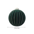 thumbnail image 3 of Large 6 Inch Christmas Ornaments Balls, Diamond Patterned Metallic Thread Christmas Balls, Christmas Tree Decorations for Holiday Parties, 3 of 9