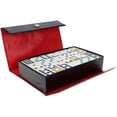 thumbnail image 3 of WE Games Double Nine Dominoes for Families, Game Night, Black and Red Vinyl Case, 3 of 8