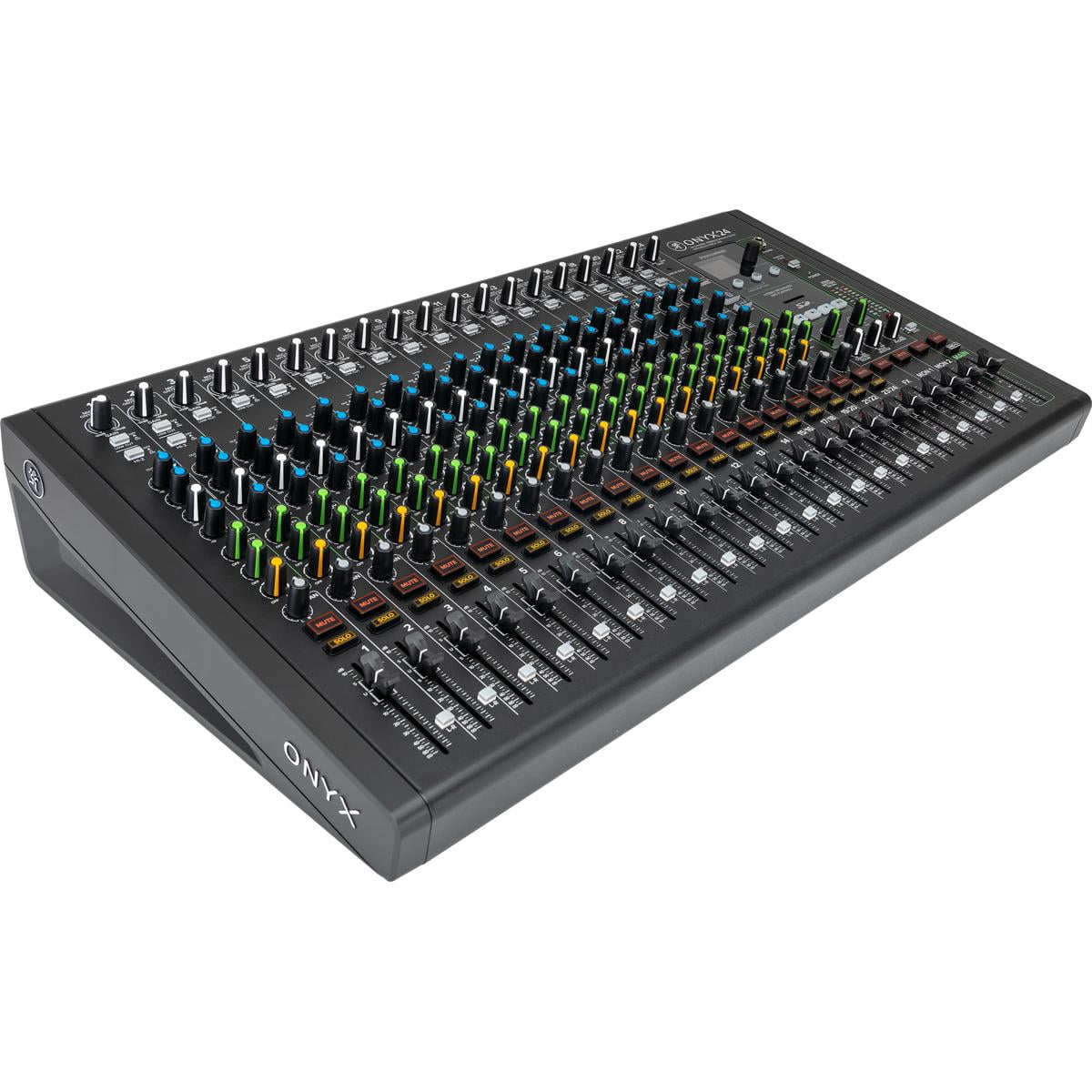 Mackie Onyx 24-Channel Premium Analog Mixer with Multi-Track USB, Bundle with TAPH100 Headphones and 4x 25' XLR Microphone Cable