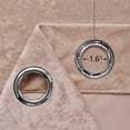 thumbnail image 3 of Crushed Velvet Curtains with Grommets Luxurious Thermal Insulation Soundproofing and Light Filtering Window Treatments Ideal for Halloween - Set of 4 Panels, 3 of 6