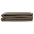 thumbnail image 4 of 2-Pack Queen Size Flat Sheets Only, Premium Hotel Quality Bedding, 90" x 102" Queen Size Top Sheet Stays Tucked on Deep Mattresses, Set of 2 Flat Bed Sheets, Dark Taupe, 4 of 4