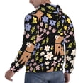 thumbnail image 3 of Hoodies for Men - cartoon dogs and flowers Long Sleeve Comfrt Men'S Fashion Hoodies & Sweatshirts, Sweatshirts for Men Hoodies Pullover Clothing Clothes with Pouch, 3 of 7