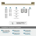thumbnail image 5 of Amerock Blackrock Golden Champagne 18 inch (457mm) Towel Bar, 5 of 8