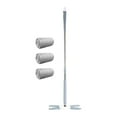 thumbnail image 3 of DOLITY Serpillière Plate avec Poignée en Acier Inoxydable Outil de Nettoyage Réutilisable Serpillière Humide et Gris et Blanc, 3 of 9