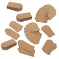 thumbnail image 2 of 200 etiquetas de papel kraft para decoración de bodas, etiquetas colgantes para ropa, 4 x 9 cm, 2 of 12