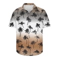 thumbnail image 5 of Blusa y camisa de manga corta con cuello vuelto Camisa casual para hombre Camisa de bolos vintage de manga corta Camisas de verano de playa cubana Camisa con botones Blusa para hombre Poliéster, 5 of 5