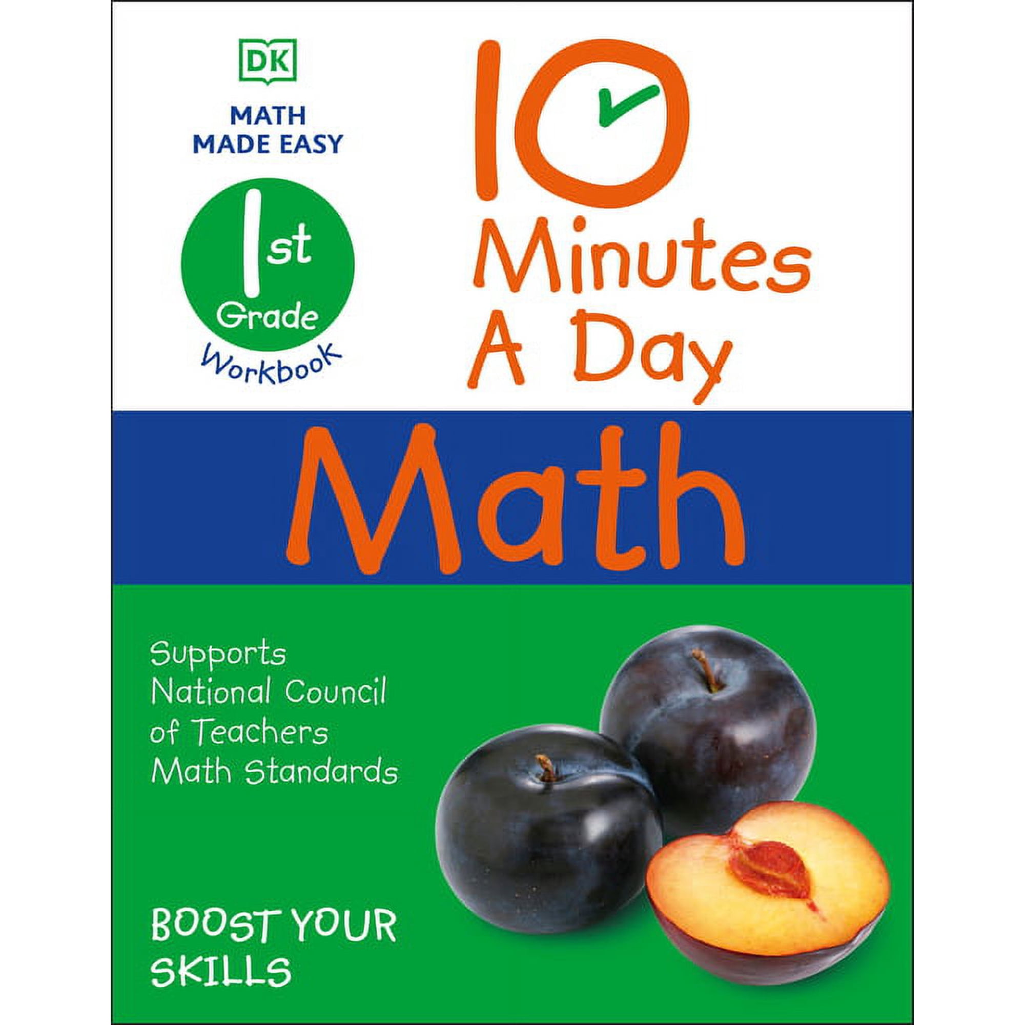 DK 10-Minutes a Day 10 Minutes a Day Math, 1st Grade, (Paperback)