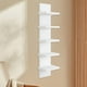 thumbnail image 1 of Estante de almacenamiento de pared de madera de 5 niveles, diseño vertical, accesorios, ahorro de espacio, instalación rápida, versátil, 18,3 x 14 x Blanco, 1 of 8