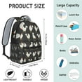 thumbnail image 5 of Cute Chick Pattern Waterproof Bookbag - Lightweight Durable Backpack for College Students with Padded Straps & Organizer, 5 of 5